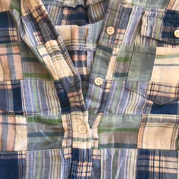 JCrew Plaid Patchwork Shirt - Picture 6 of 8